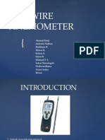 Hot Wire Anemometer