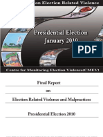 Presidential Election 2010 Final Report