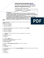 Evaluación Unidad 1 Ciencias Naturales 5