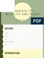 Threats To Wildlife and Plant