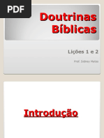 Doutrinas Biblicas Aulas 1 e 2