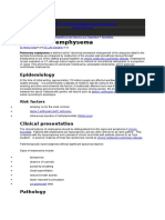 Pulmonary Emphysema: Epidemiology