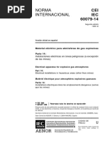 IEC - 60079-14 - 1996 Material Eléctrico para Atmosferas de Gas Explos