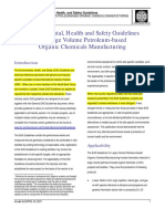 Guidelines For Based Organic Chemicals Manufacturing