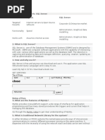 Close: Criteria Mysql SQL Server