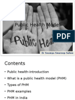 Public Health Model: DR Soumya Swaroop Sahoo