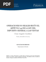 Operaciones No Reales Segun El Articulo 44° de La Ley Del IGV