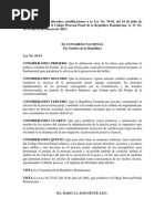 Ley Que Modifica El Código Procesal Penal Dominicano