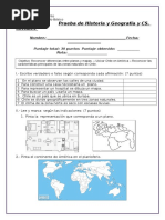 Prueba Unidad 1 Historia 2º 2017