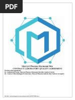 Laboratory Quality Agreement Tamplate