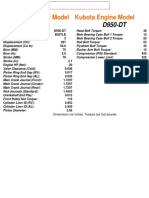 Kubota Engine Specs