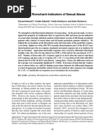 Rorschach Indicators of Sexual Abuse