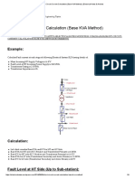 Short Circuit Current Calculation (Base KVA Method) - Electrical Notes & Articles