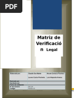 Matriz de Cumplimiento Legal