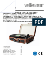 Turntable: Plattenspieler - 3 Geschwindigkeiten - Usb + Sd-Karten-Leser