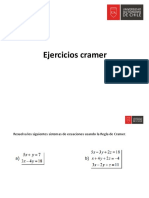 Ejercicios Cramer