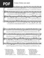 Como Cristo Nos Amó (SATB) - Partitura Completa