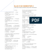 Soal IPA Kelas 5 SD Semester 2