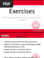 Exercises: Refer Datasheet For The List of Command/coding Function