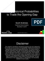 Using Historical Probabilities To Trade The Opening Gap: Scott Andrews