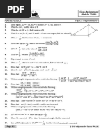 1 Class Assignments Trigonometry