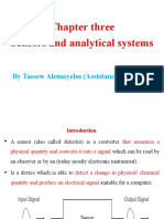 Chapter Three Sensors and Analytical Systems: by Tassew Alemayehu (Assistance Professor)