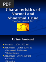 Characteristics of Normal and Abnormal Urine 869