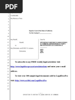 Sample Opposition To Motion To Quash For Lack of Jurisdiction in California