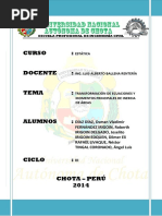 Transformación de Ecuaciones y Momentos Principales de Inercia de Áreas