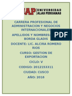 Trabajo de Gestion de Exportacion