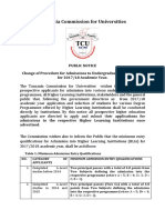 Change of Admission PDF