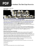 The Tavistock Institute The Best Kept Secret in America