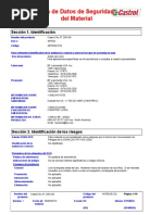 Hoja de Datos de Seguridad de Aceite Castrol