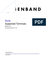 630 01918 01 - 01.13 - 2.0 NUViA Supported Terminals