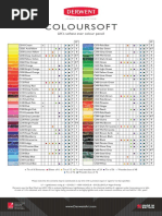 Derwent Coloursoft Color Sheet