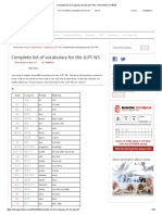 Complete List of Vocabulary For The JLPT N5 - NIHONGO ICHIBAN