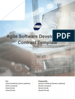 Agile Software Development Contract Template