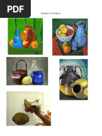 Bodegón A La Tempera, Tecnicas para Pintar Al Crayón de Madera, Tecnicas de Aplicación de Los Pasteles Oleosos y Normas, Tenicas Par Aplicar Colores Oleo Pastel.