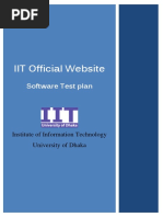 IIT Official Website: Software Test Plan