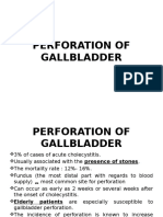 Perforation of Gallbladder