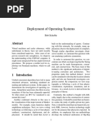 Deployment of Operating Systems: Bob Scheble