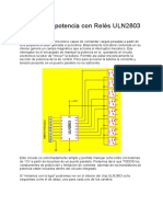 Control de Potencia Con Relés ULN2803