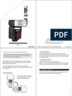 Instruction Manual: Digital TTL Power Zoom Flash