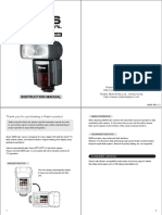 Instruction Manual: Digital TTL Power Zoom Flash