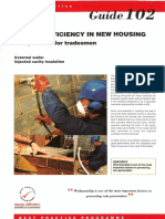 GPG102 Energy Efficiency in New Housing Site Practice For Tradesmen External Walls Injected Cavity Insulation (1995 Rep 1996) PDF