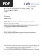 Microstructures Prepared Via Inkjet Printing and Embossing Techniques