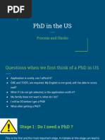 PHD in The Us: Process and Hacks