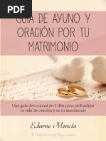 Guía de Oración y Ayuno Por Tu Matrimonio