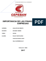 Cepeban Importancia de Las Finanzas