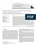 Performance of Horizontal Axis Tidal Current Turbine by Blade Configuration PDF